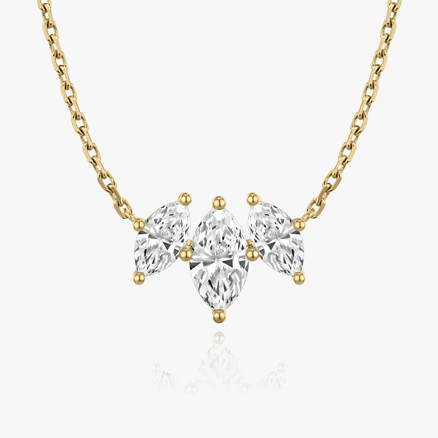 1.0 TCW Marquise F/VS Lab Grown Diamond Necklace