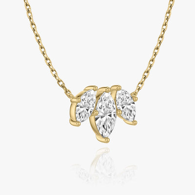 1.0 TCW Marquise F/VS Lab Grown Diamond Necklace