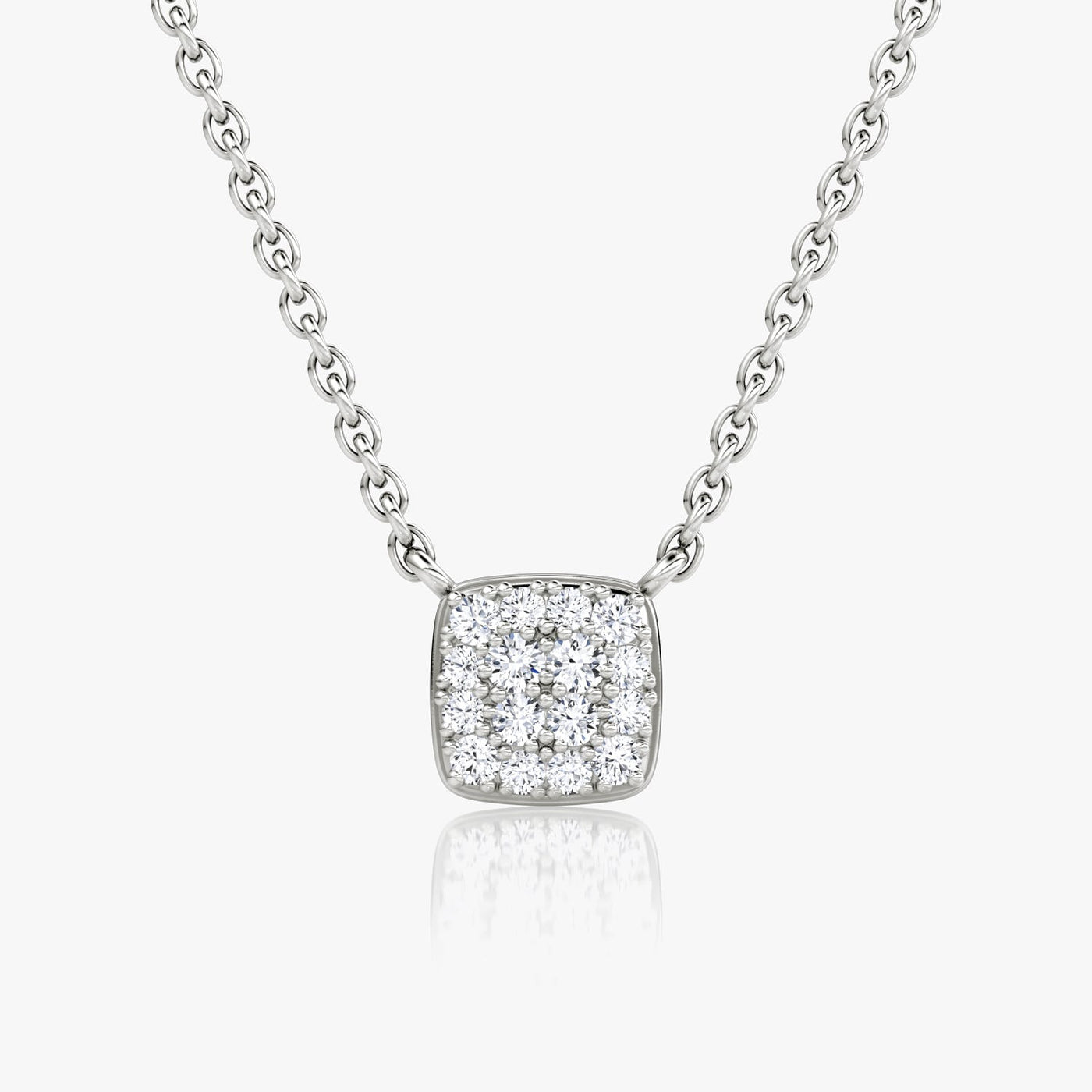 0.10 TCW Round F/VS Lab Grown Diamond Necklace
