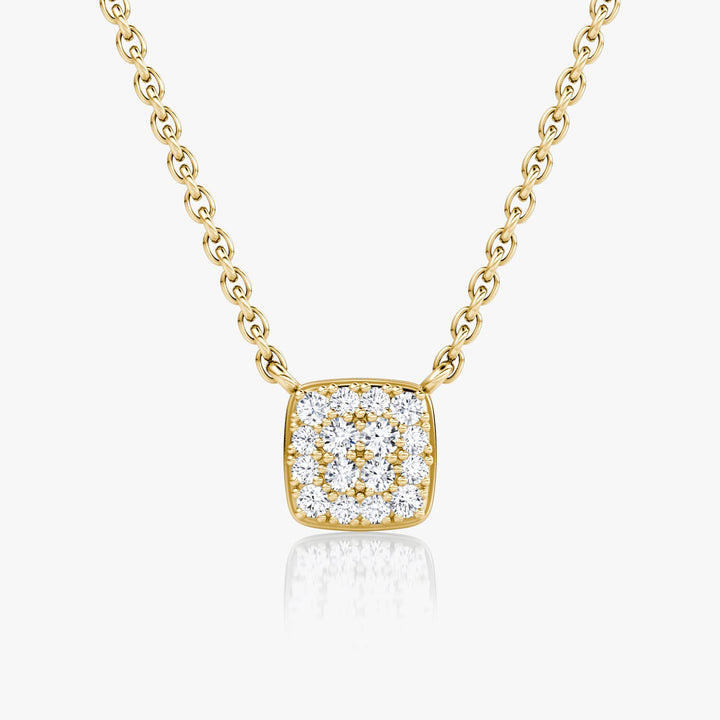 0.10 TCW Round F/VS Lab Grown Diamond Necklace