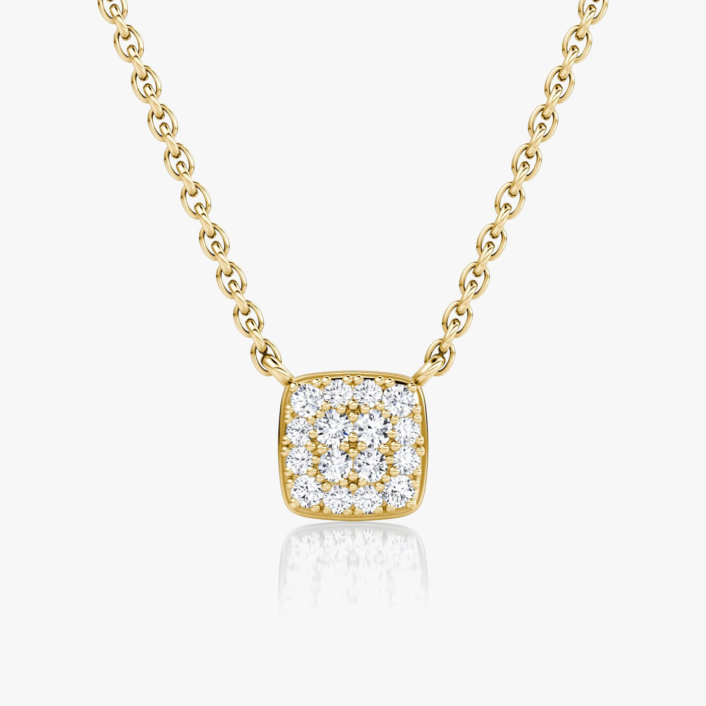 0.10 TCW Round F/VS Lab Grown Diamond Necklace