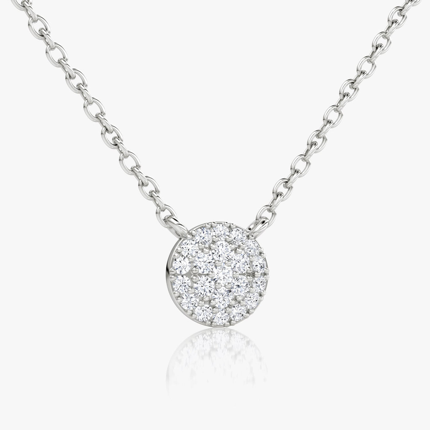 0.12 TCW Round F/VS Lab Grown Diamond Necklace