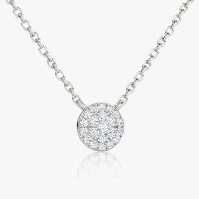 0.12 TCW Round F/VS Lab Grown Diamond Necklace