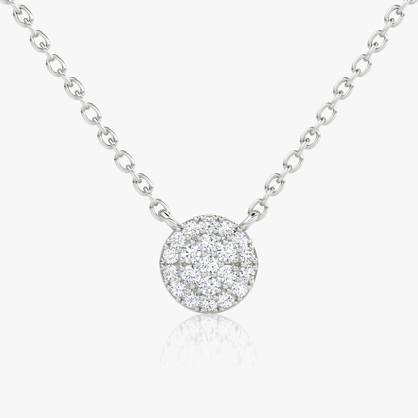 0.12 TCW Round F/VS Lab Grown Diamond Necklace