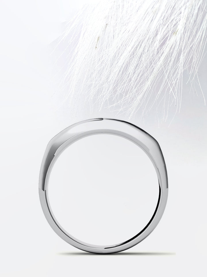 Round Cut Five Stone With Channel Row Moissanite Men's Diamond Wedding Band