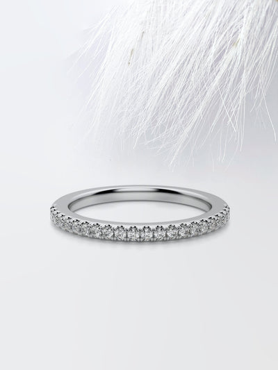 Round Cut Eternity Diamond Wedding Band For Women