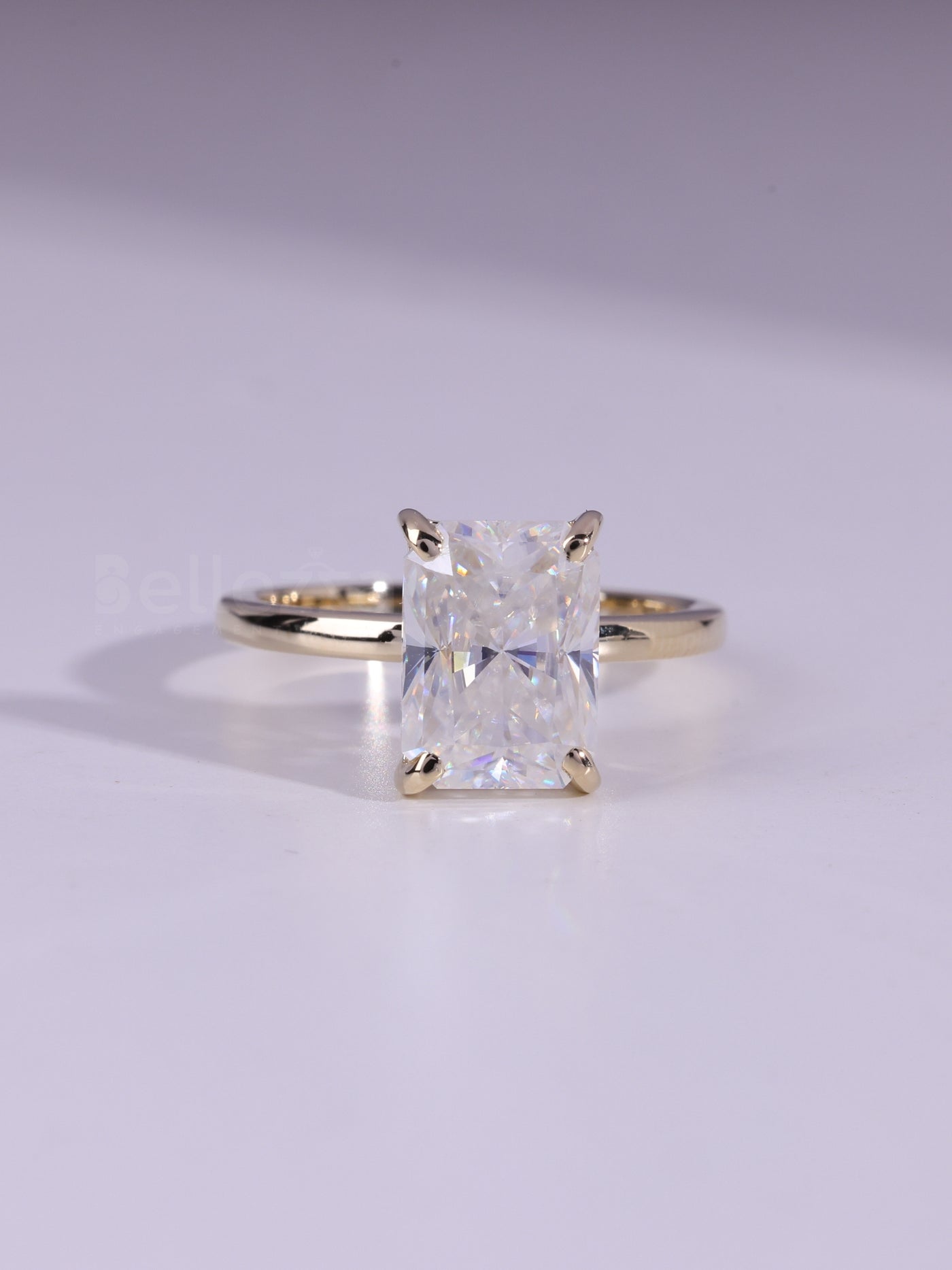 1.50CT Radiant Cut Diamond Solitaire Moissanite Engagement Ring