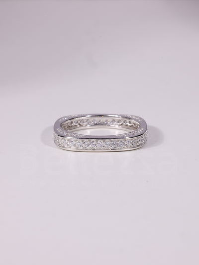 0.50TCW Round Cut Unique Eternity Wedding Band For Her