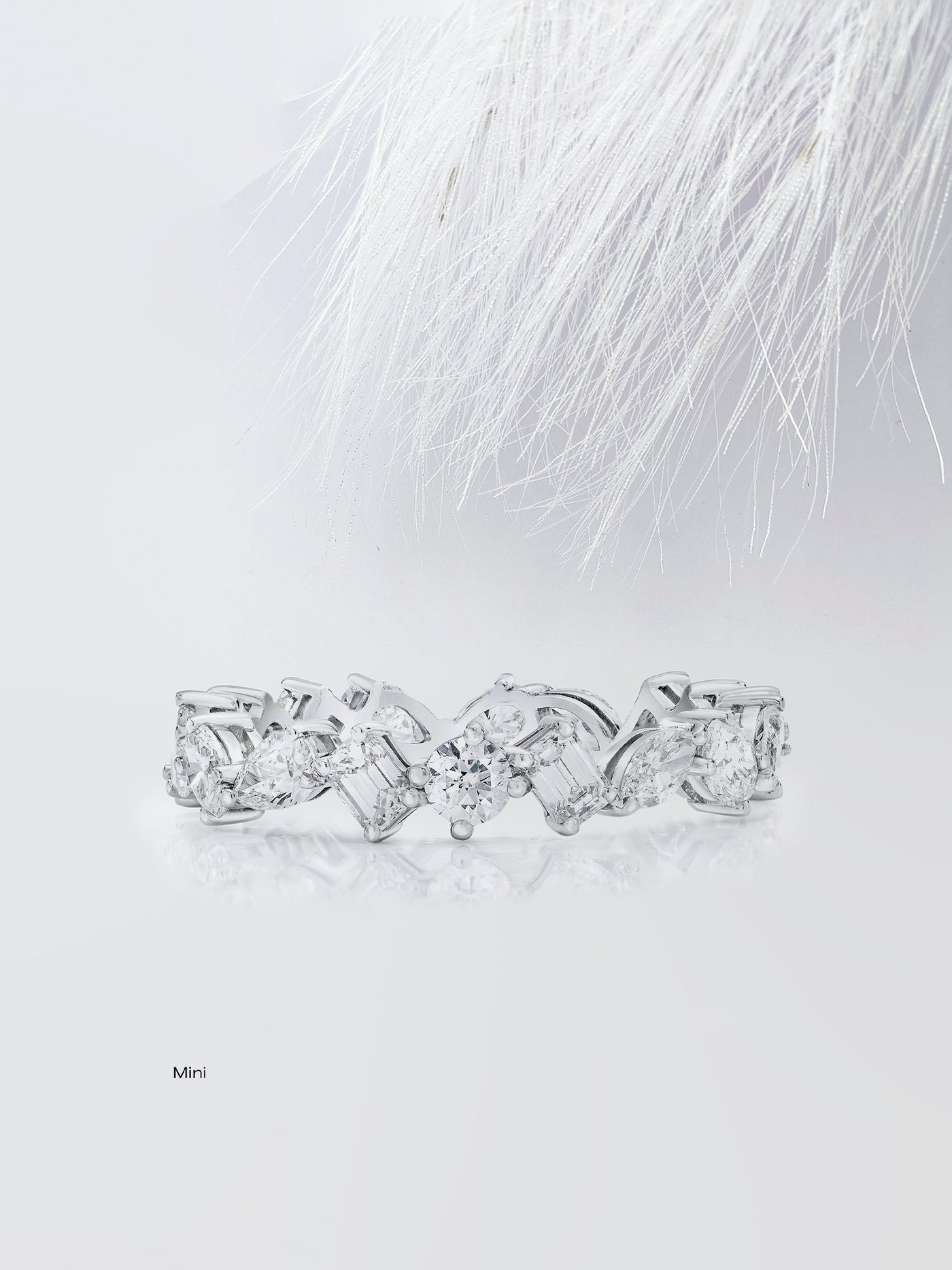 Mixed Shape Eternity Diamond Wedding Band For Women