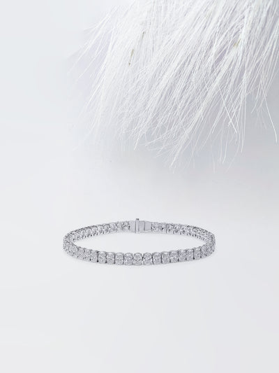 9.8ct Oval Cut Tennis Moissanite Diamond Bracelet For Women