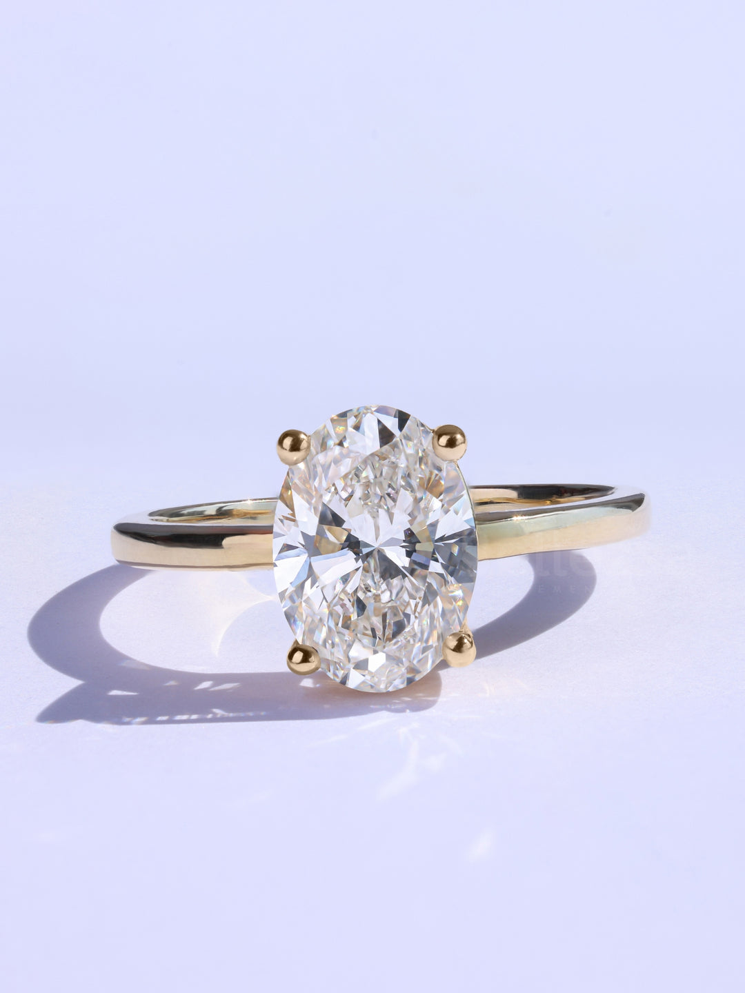 1.50CT Oval Cut Solitaire Diamond Moissanite Timeless Engagement Ring