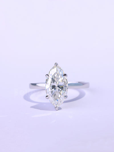 2.0CT-3.0CT Marquise Cut Classic Solitaire Engagement Ring