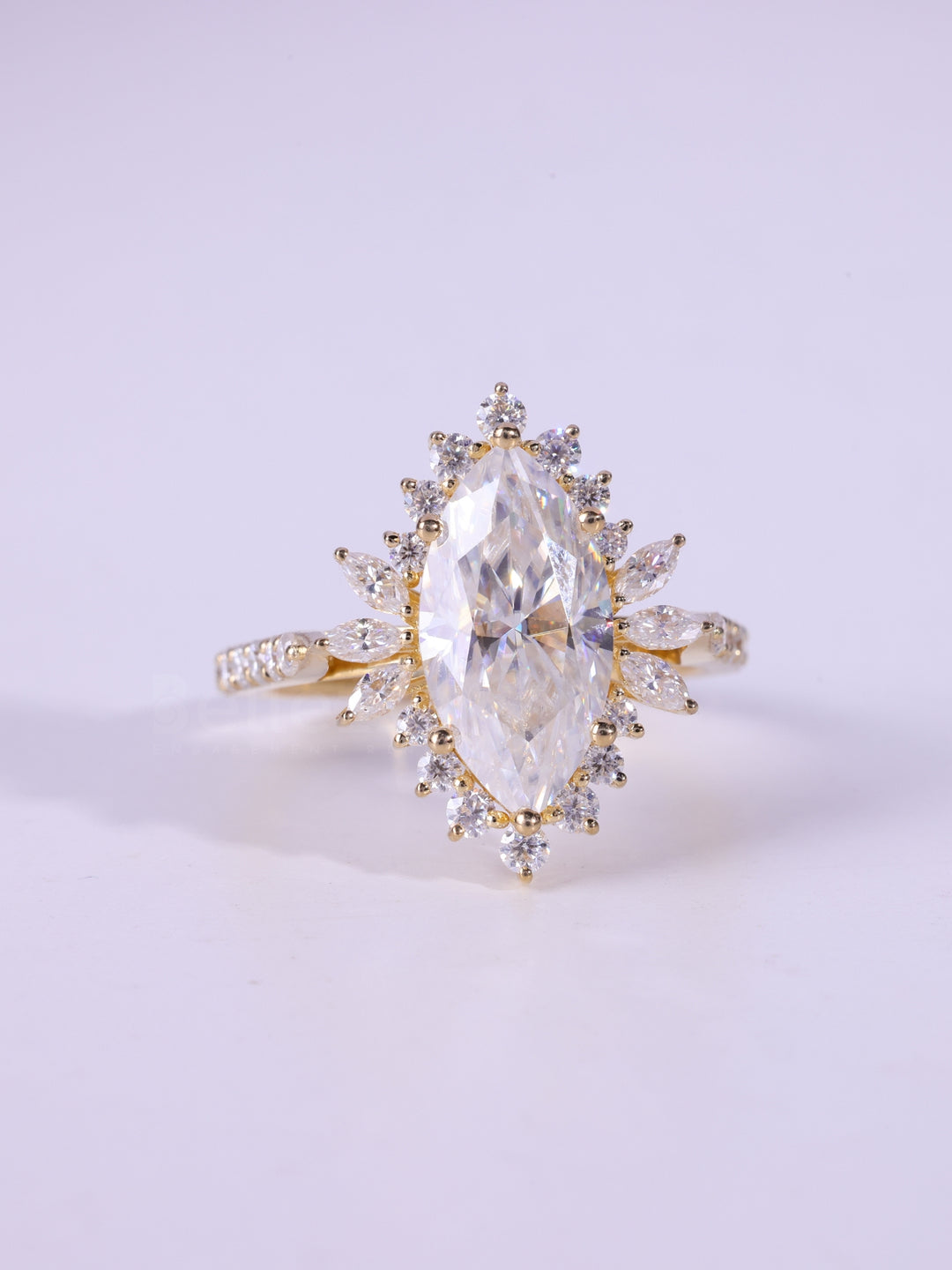 3.0CT Marquise Cut Vintage Moissanite Engagement Ring For Her