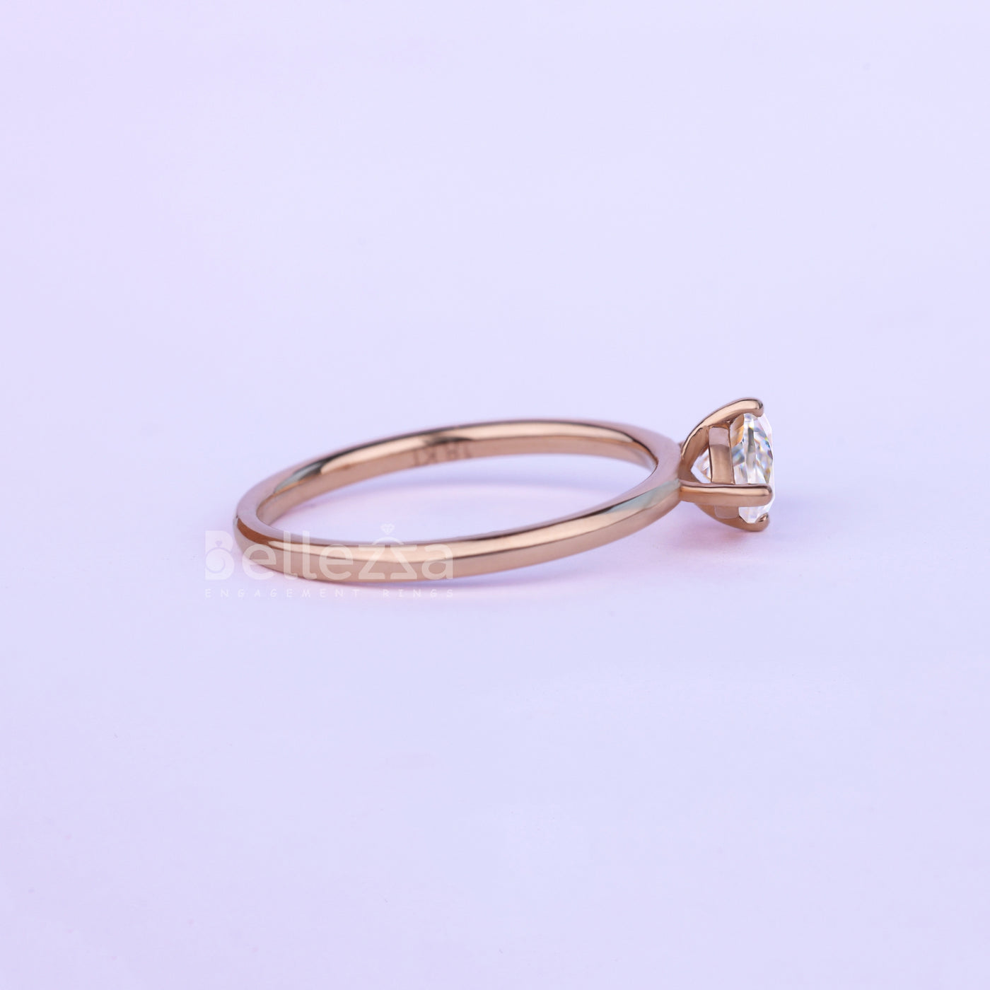 1.0CT East West Marquise Cut Solitaire Moissanite Engagement Ring - Ready to Ship