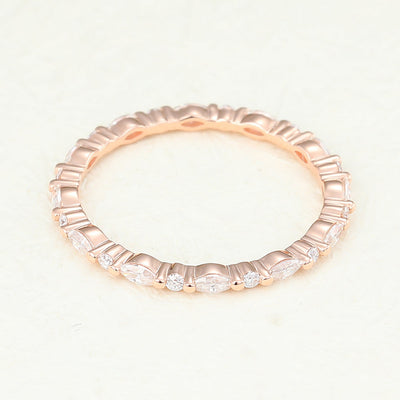 marquise-round-shaped-moissanite-alternative-stone-wedding-band