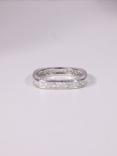 0.50TCW Round Cut Unique Eternity Wedding Band For Her