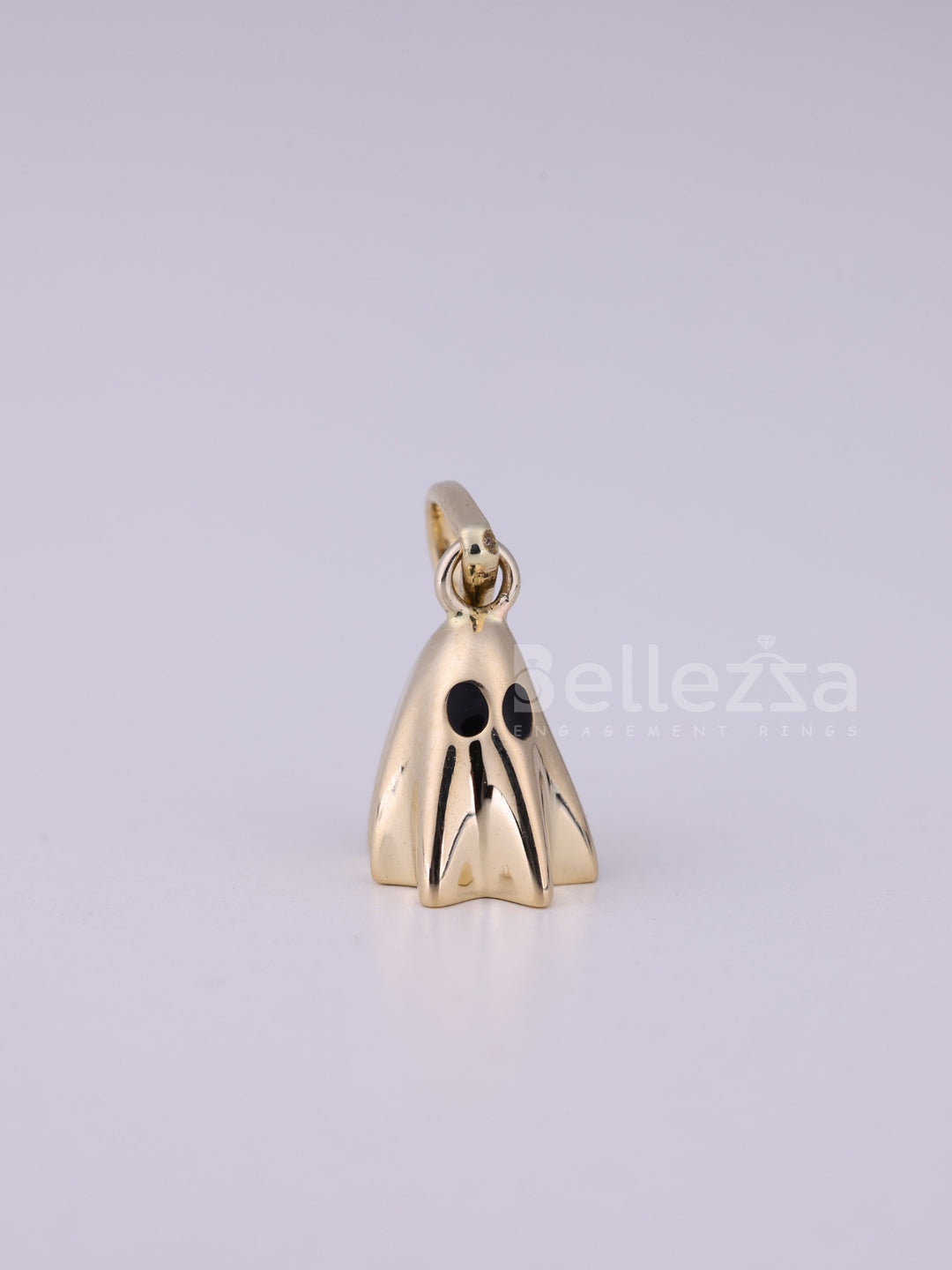 14K/18K Solid Gold Ghost Pendant Necklace For Her