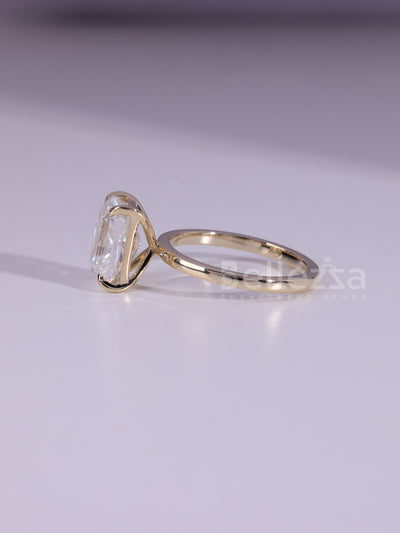 1.50CT Radiant Cut Diamond Solitaire Moissanite Engagement Ring