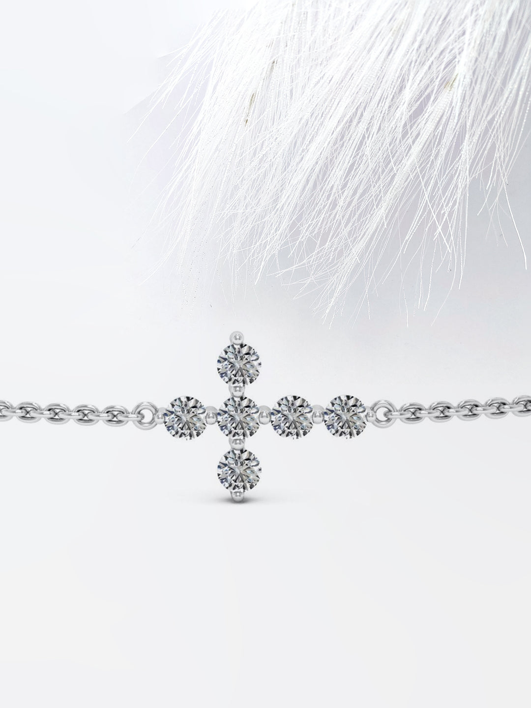 0.66ct Round Cut Evangeline Moissanite Diamond Bracelet For Women