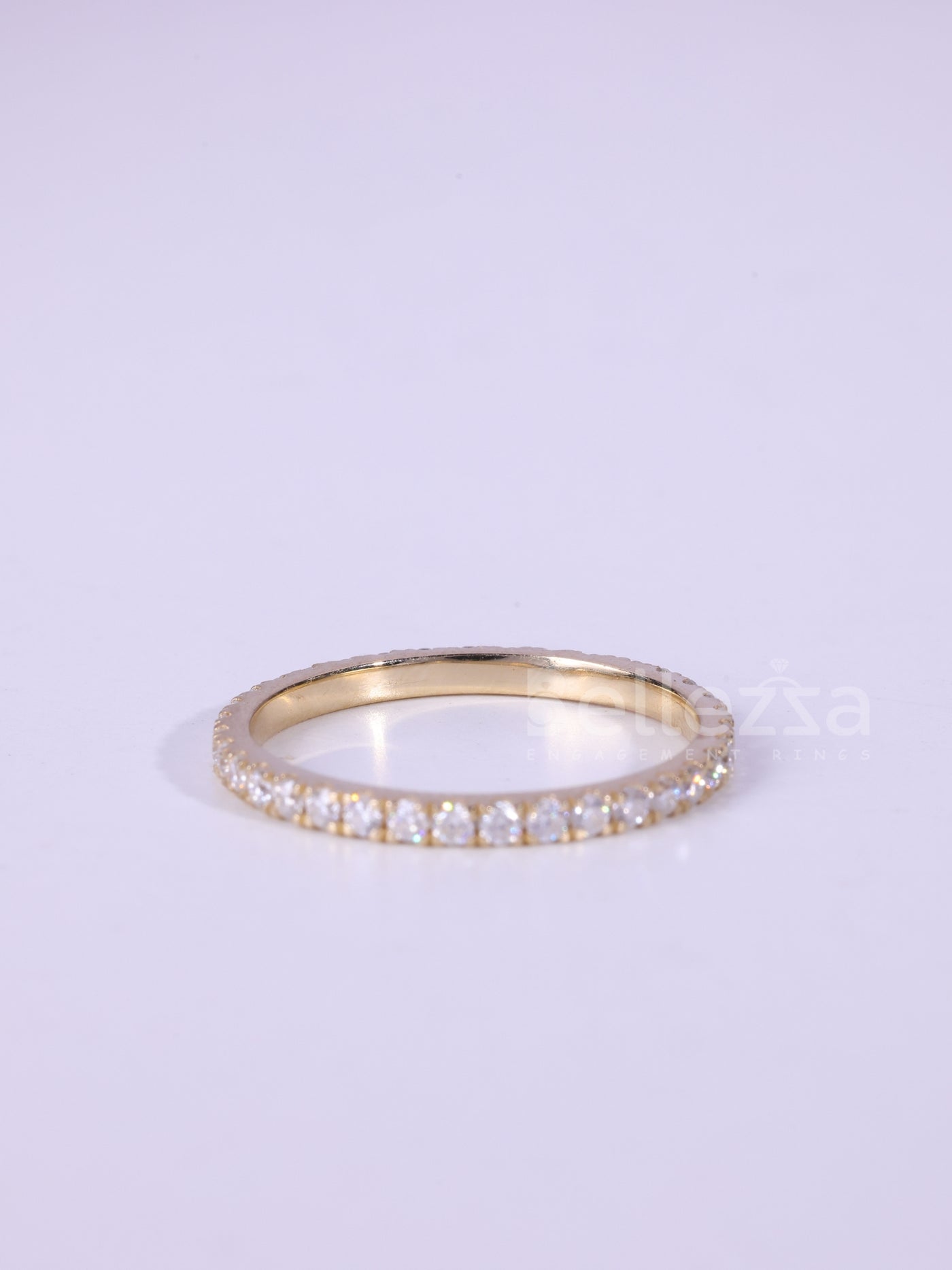 0.90TCW Round Cut Full Eternity Wedding Band For Her