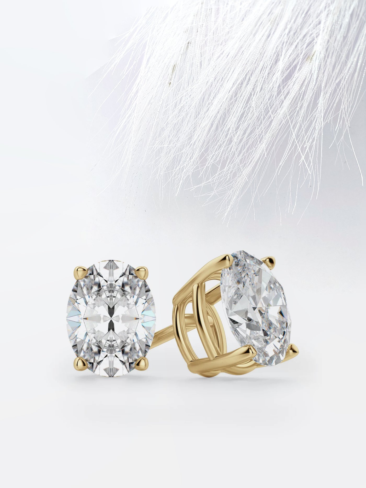 2.0CT Round Cut Solitaire Moissanite Drop Diamond Earrings For Women