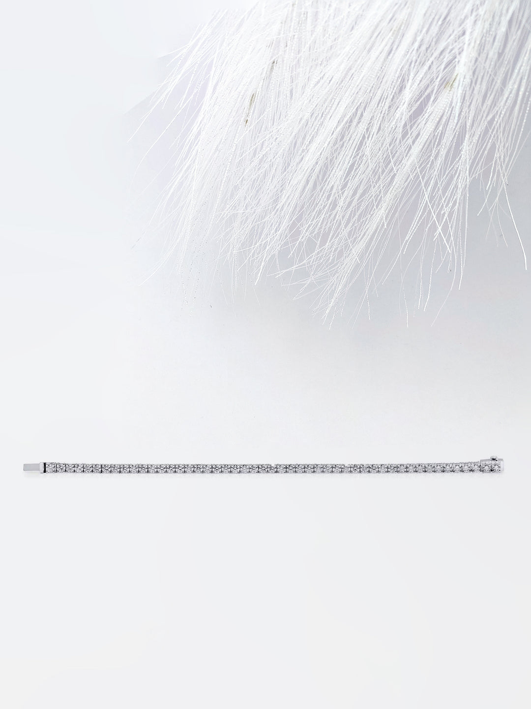 6.93ct Round Cut Tennis Moissanite Diamond Bracelet For Women