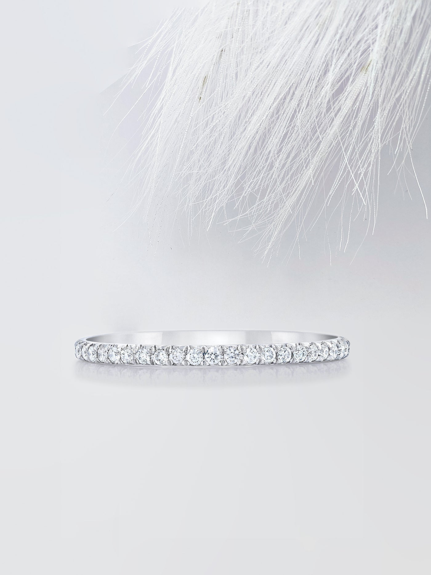 Round Cut Eternity Diamond Wedding Band For Women