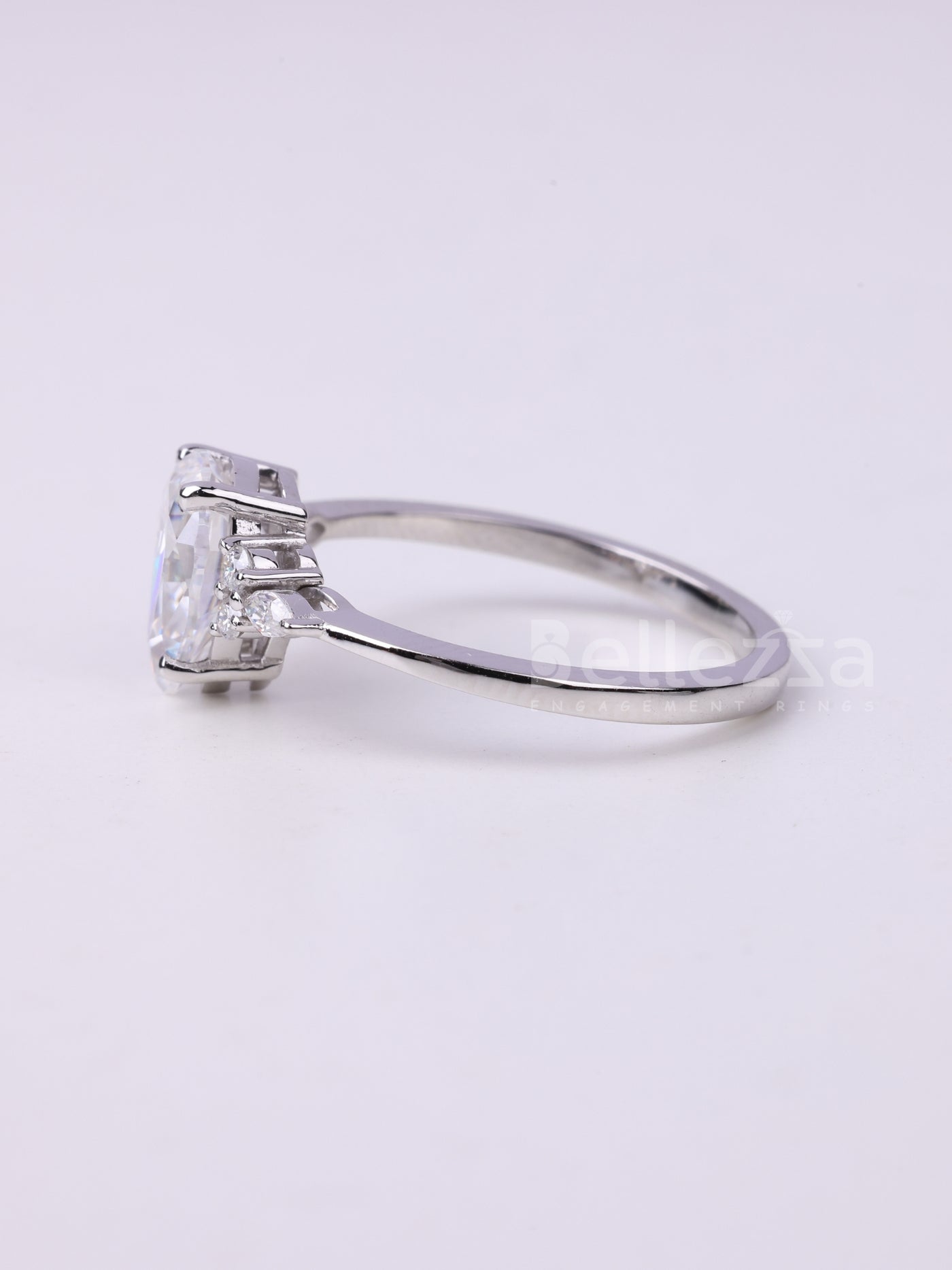 1.50CT Pear Cut Cluster Diamond Engagement Ring