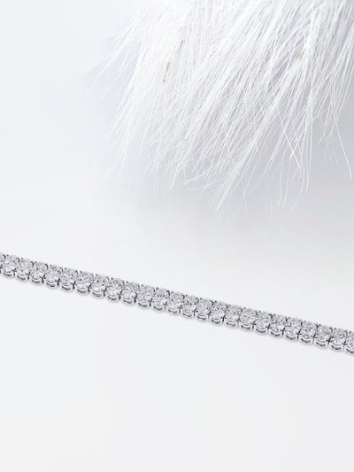 9.8ct Oval Cut Tennis Moissanite Diamond Bracelet For Women
