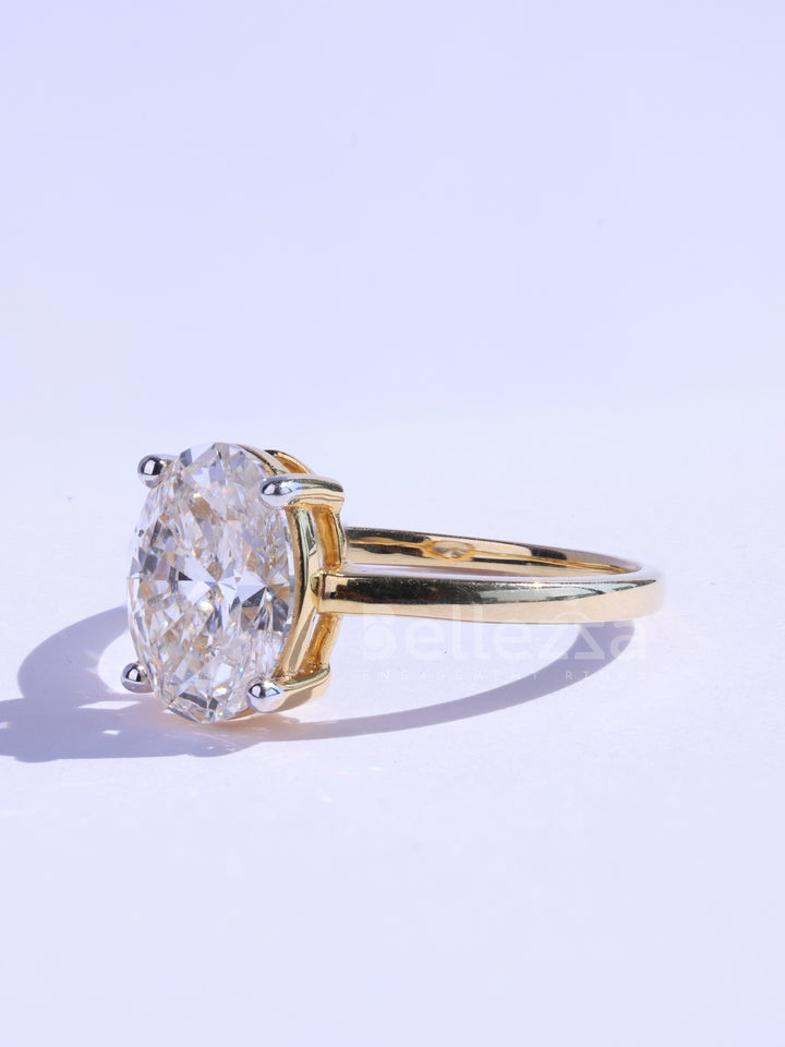 1.50CT Oval Cut Solitaire Diamond Moissanite Timeless Engagement Ring