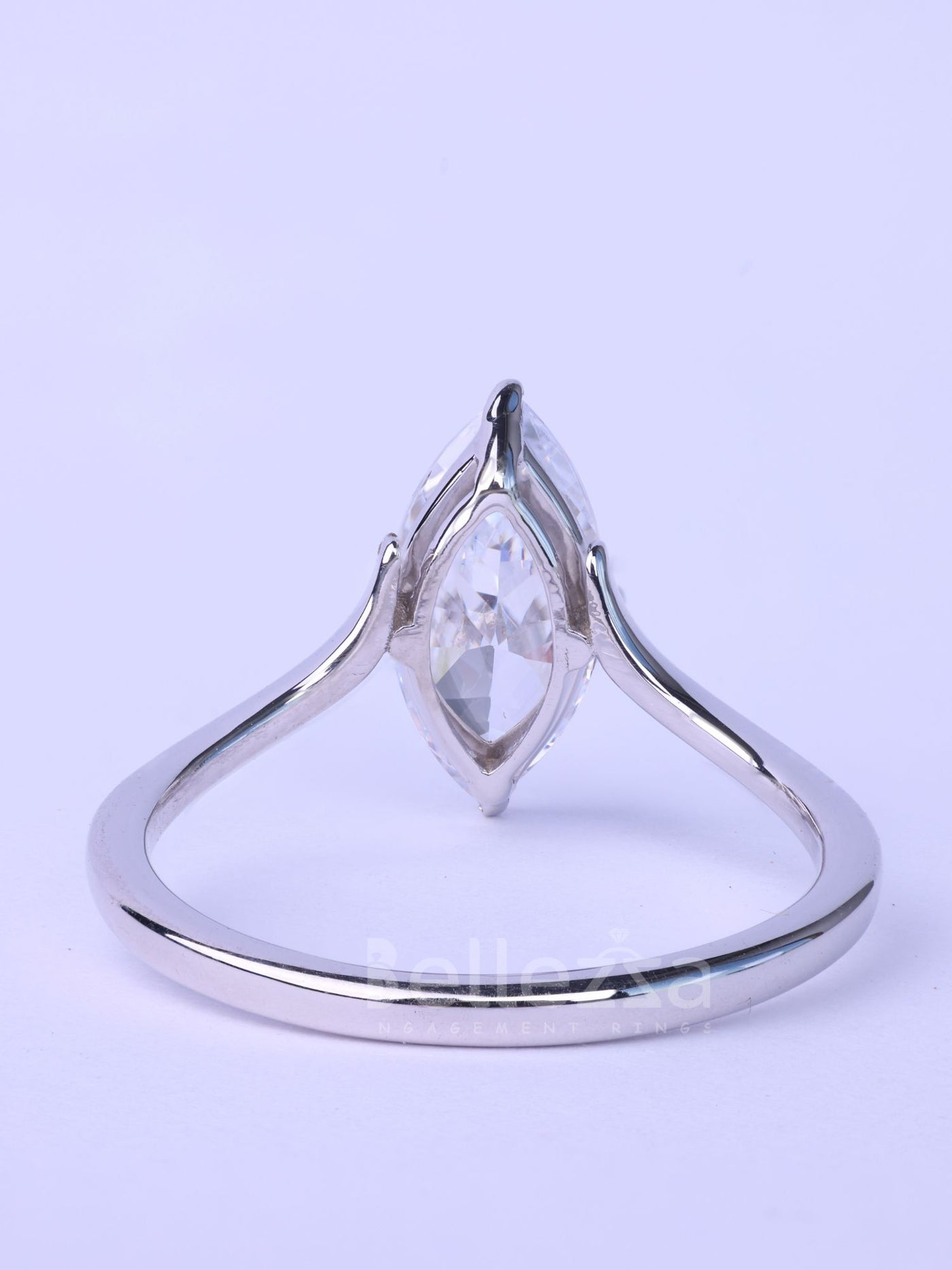 1.50CT Marquise Cut Unique Solitaire Moissanite Engagement Ring