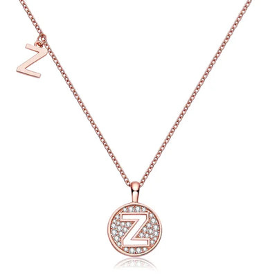 " Z " Letter Moissanite Diamond Necklase for Women