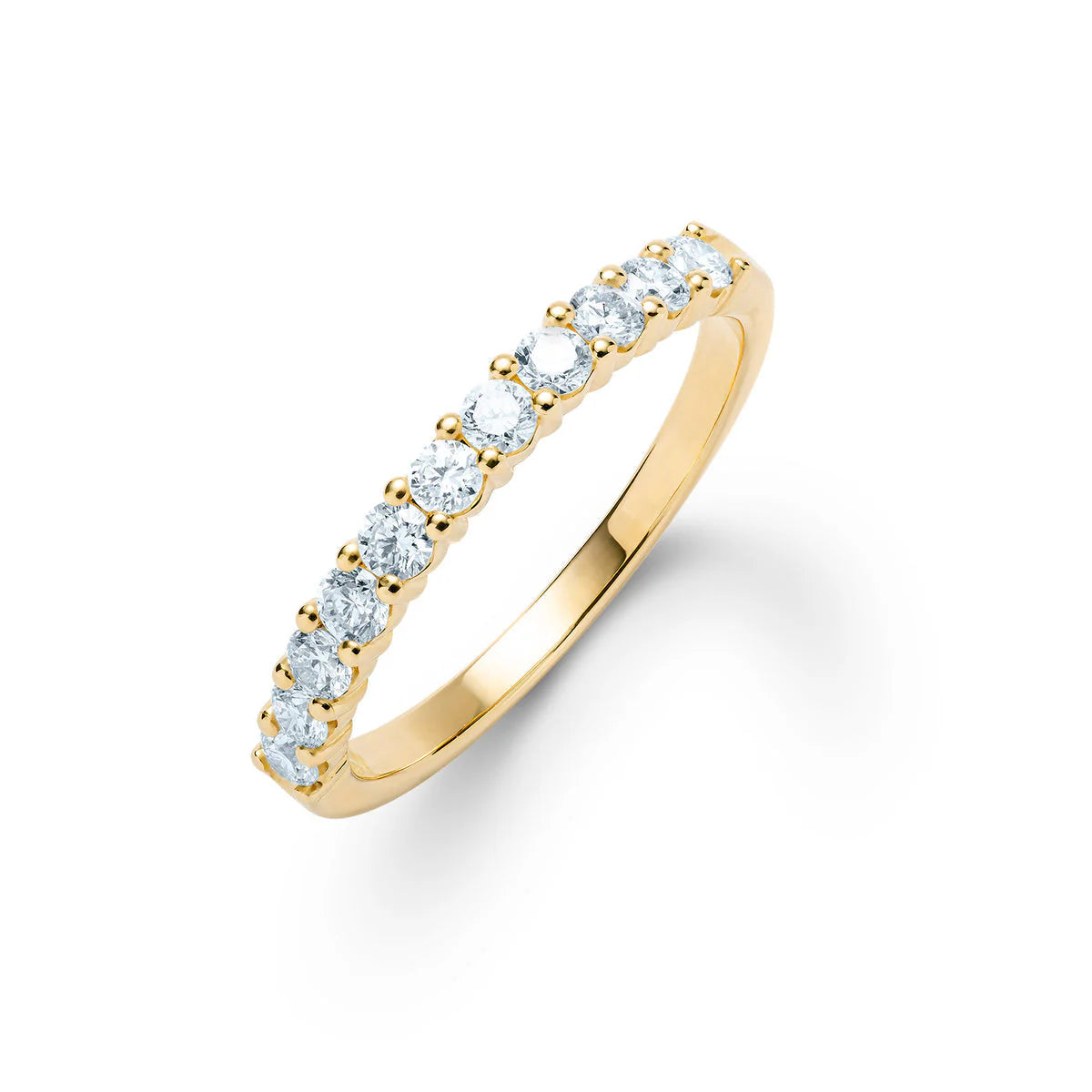 1.32TCW Round Aquamarine Moissanite March Birthstone Wedding Band