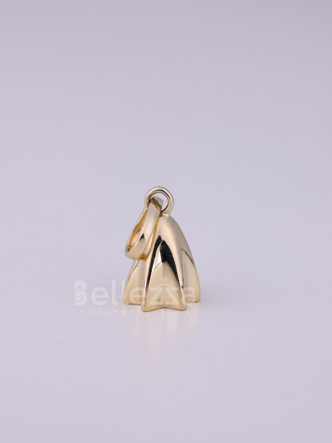 14K/18K Solid Gold Ghost Pendant Necklace For Her