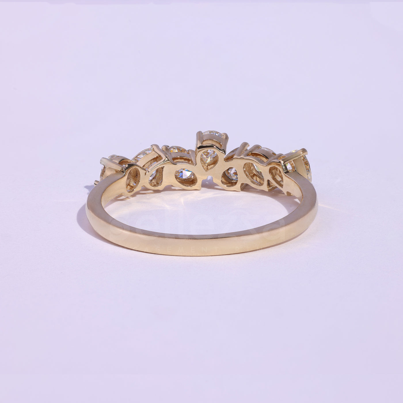 0.90 TCW Pear & Oval Cut Wedding Band - Ready to Ship