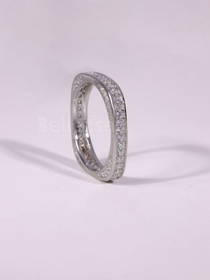 0.50TCW Round Cut Unique Eternity Wedding Band For Her