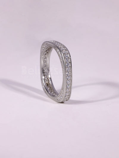 0.50TCW Round Cut Unique Eternity Wedding Band For Her