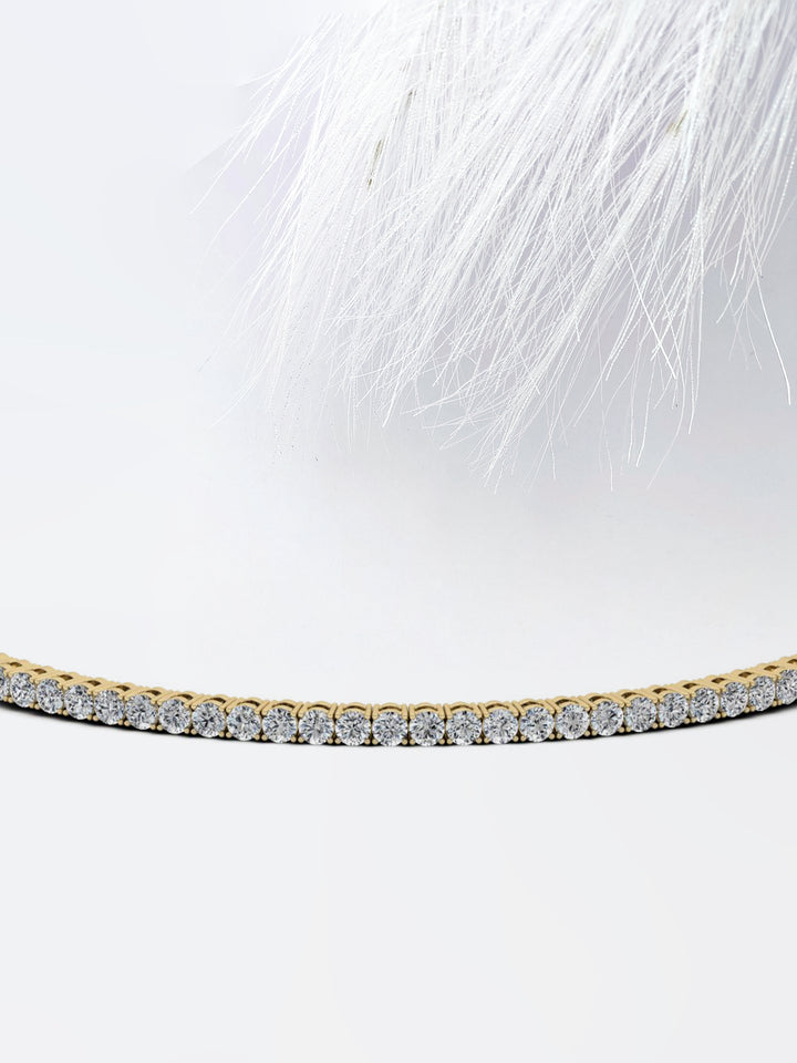 2.5 Round Cut Tennis Moissanite Diamond Bracelet For Women