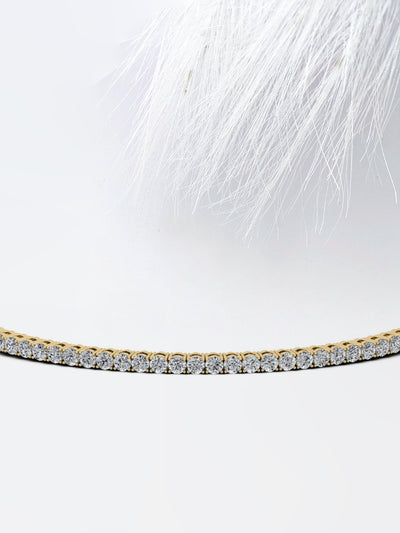 2.5 Round Cut Tennis Moissanite Diamond Bracelet For Women