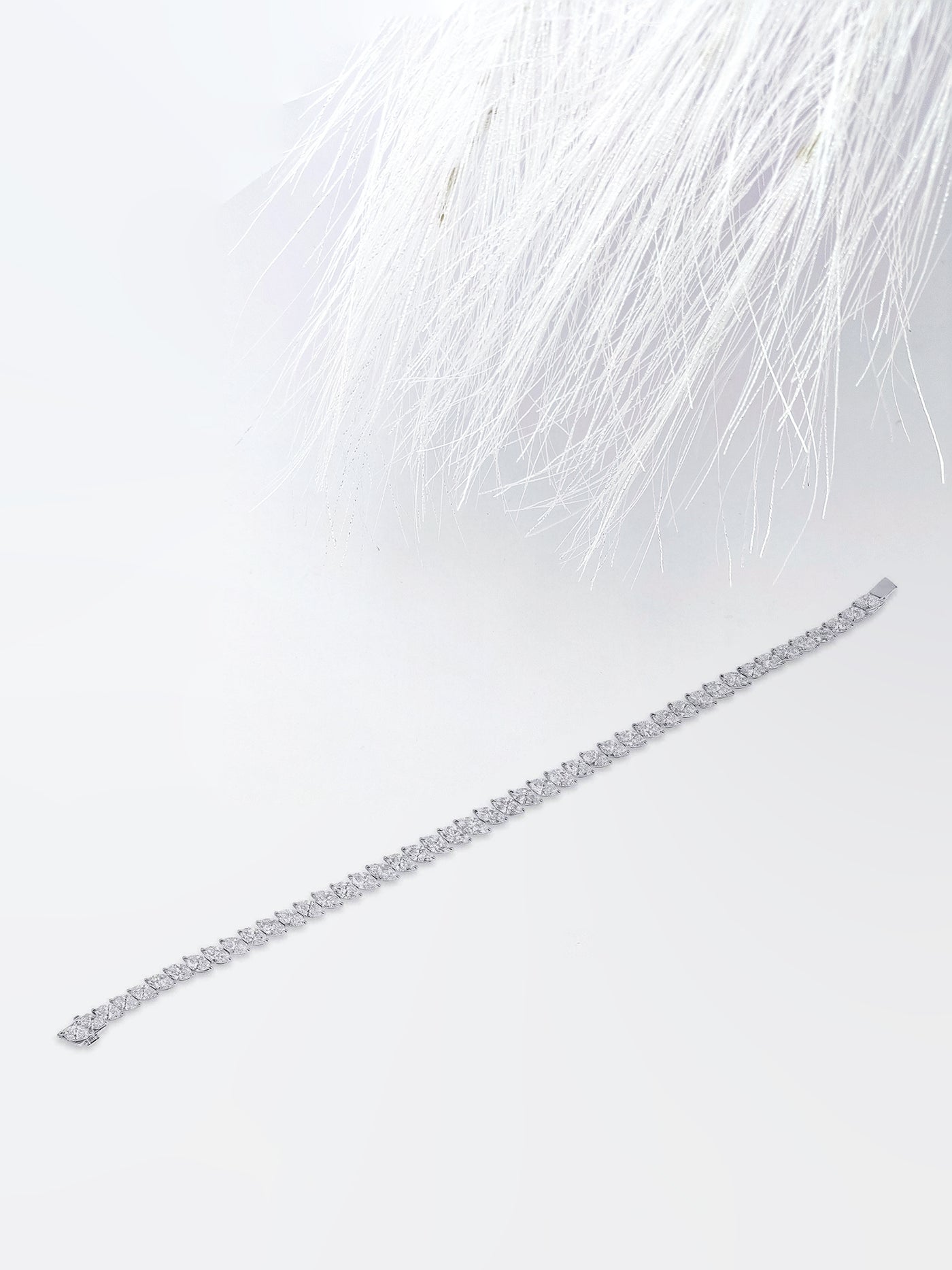 8.18ct Marquise Cut Tennis Moissanite Diamond Bracelet For Women