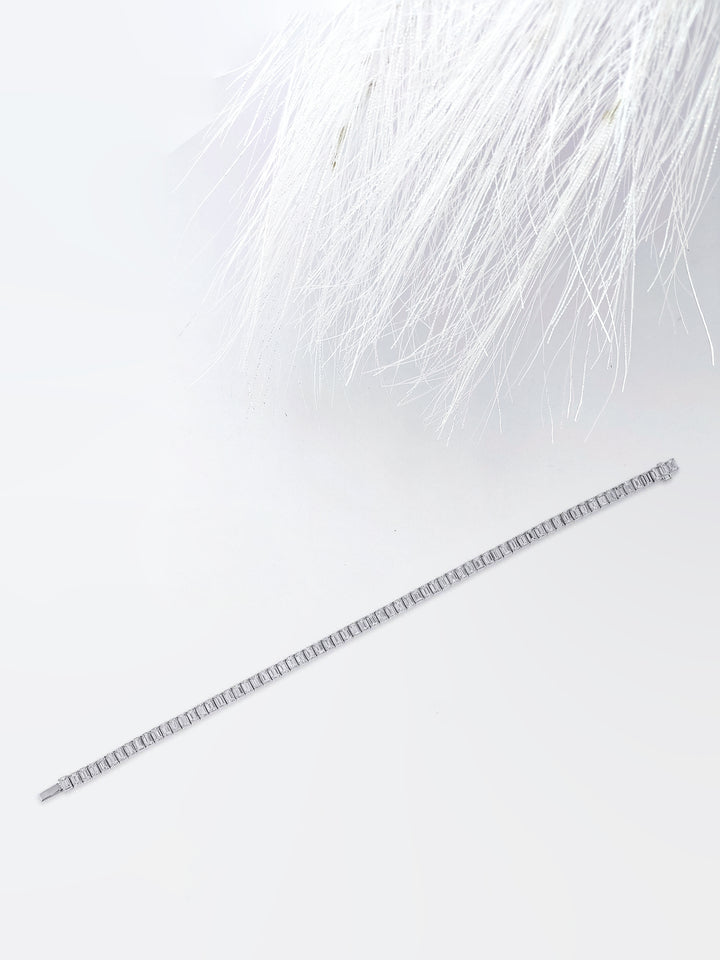 6.5ct Emerald Cut Tennis Moissanite Diamond Bracelet For Women