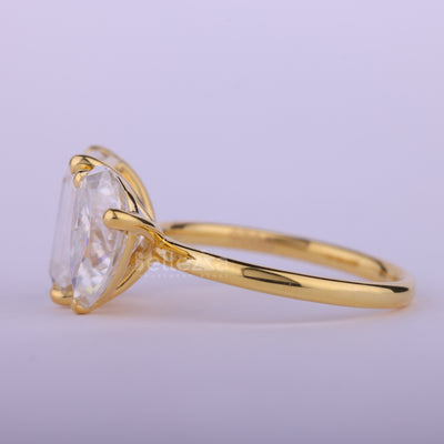 2.0CTW Emerald & Pear Toi Et Moi Engagement Ring For Her