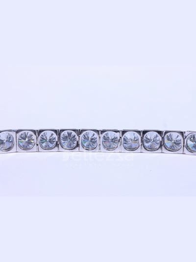 Round Brilliant Cut Diamond Moissanite Teniss Wedding Bracelet