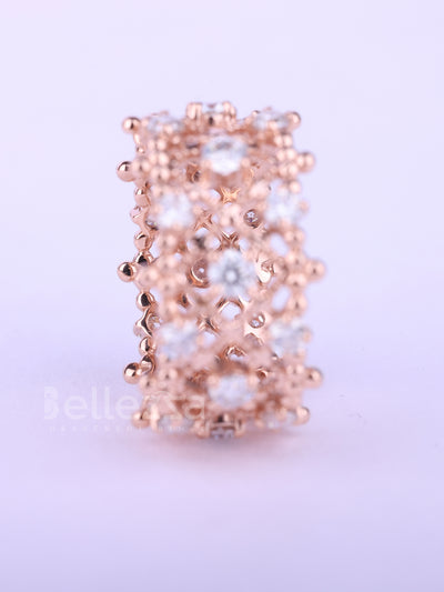 Uniuqe Round Diamond Full Eternity Moissanite Wedding Band