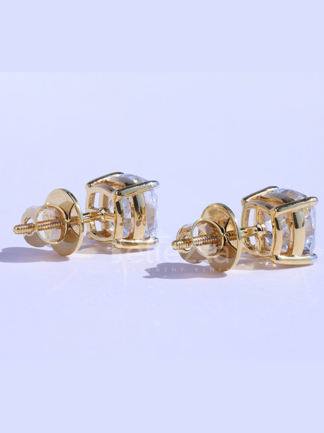 Cushion Cut Diamond Moissanite Stud Earrings For Her