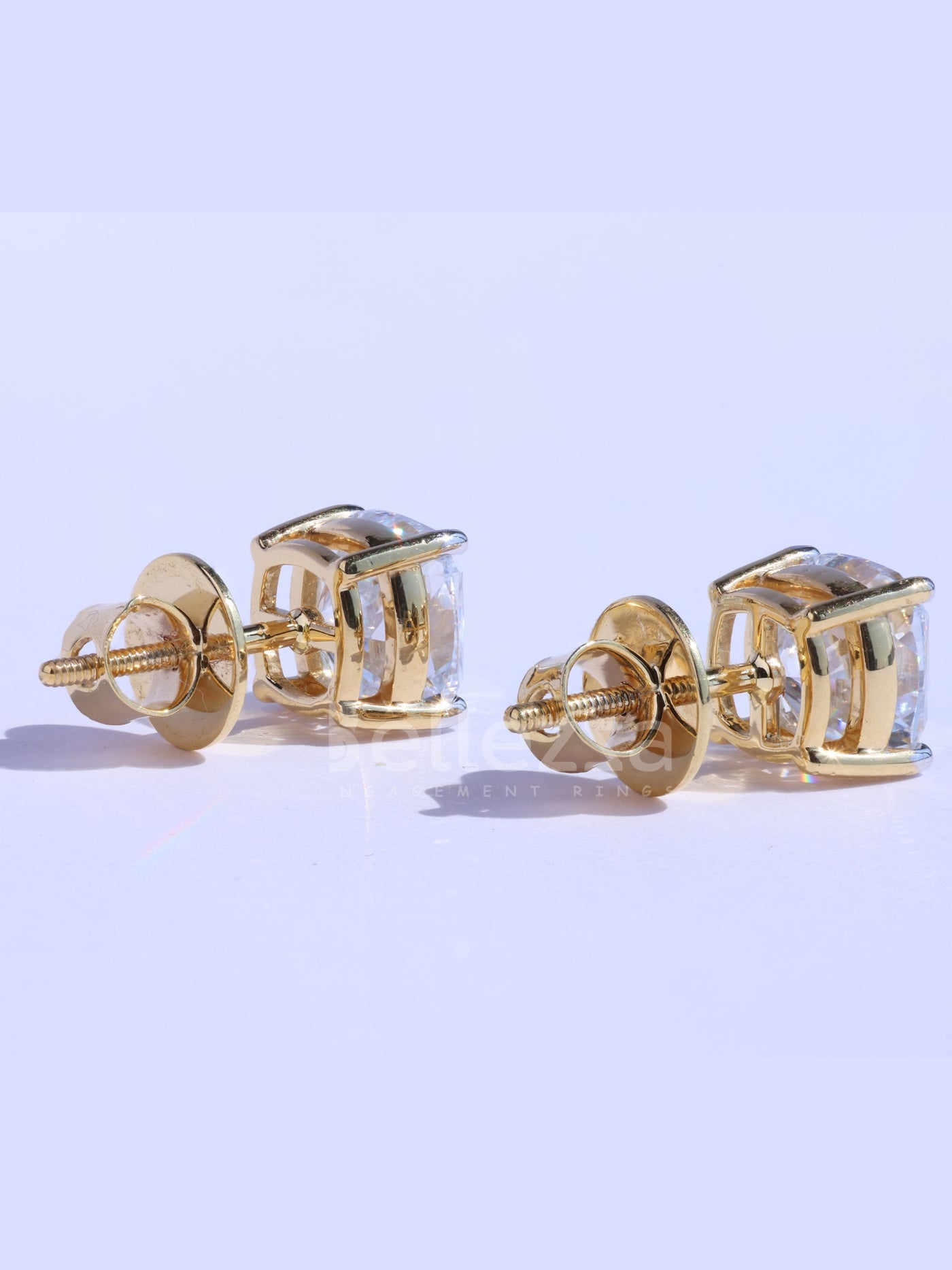 Cushion Cut Diamond Moissanite Stud Earrings For Her