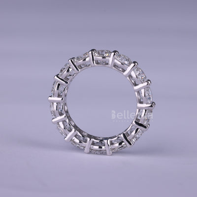 Round Cut Full Eternity Moissanite Wedding Band