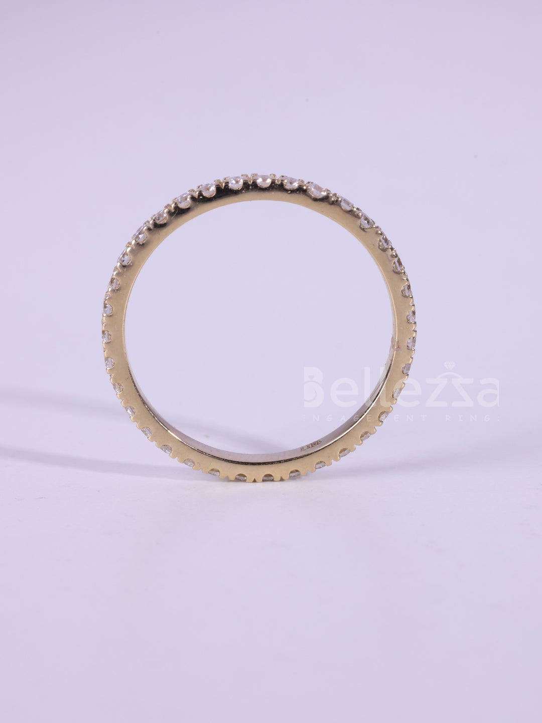 0.90TCW Round Cut Full Eternity Wedding Band For Her