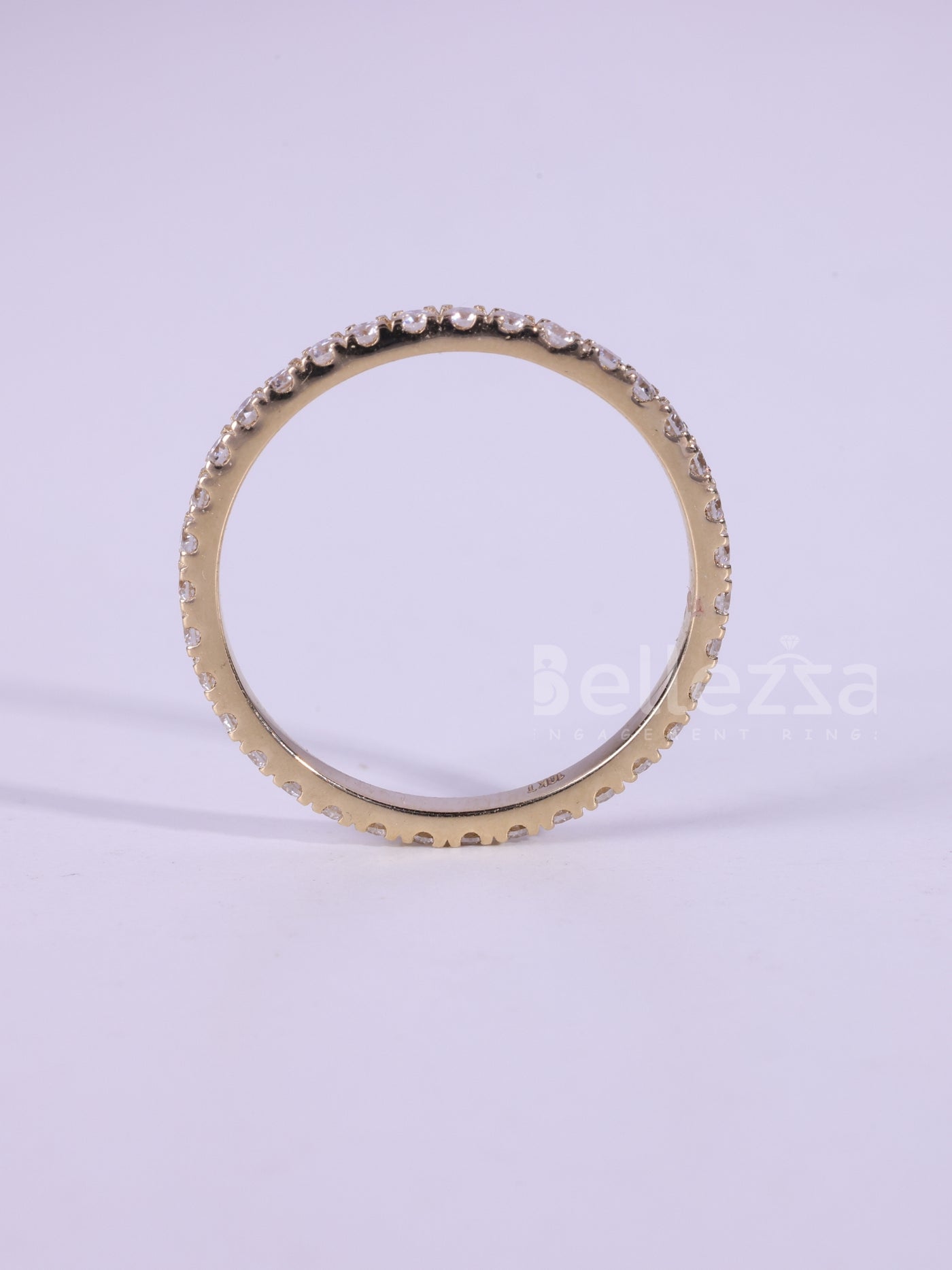 0.90TCW Round Cut Full Eternity Wedding Band For Her
