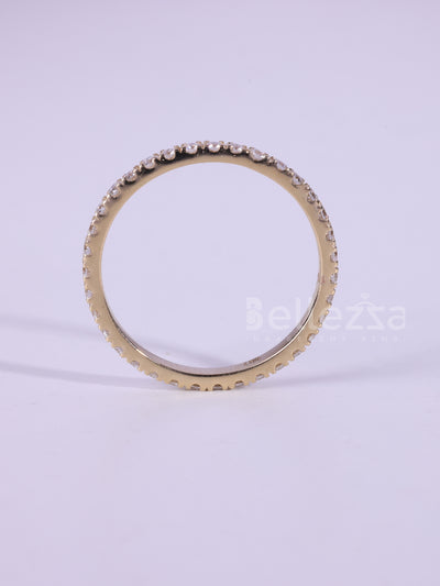 0.90TCW Round Cut Full Eternity Wedding Band For Her